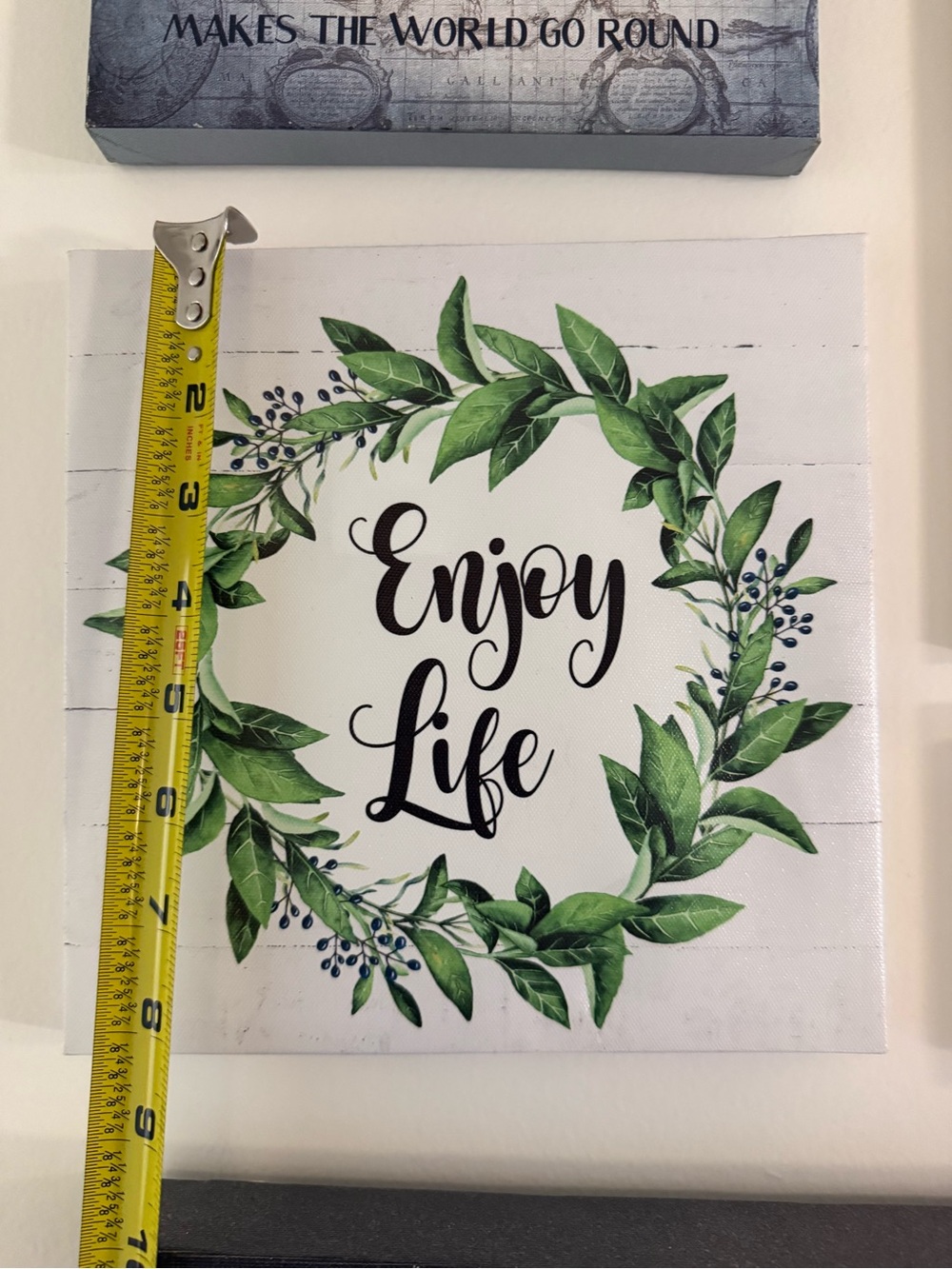 Bundle of 4 Blue, White & Green Inspirational Wall Art Set - Picture 5 of 6